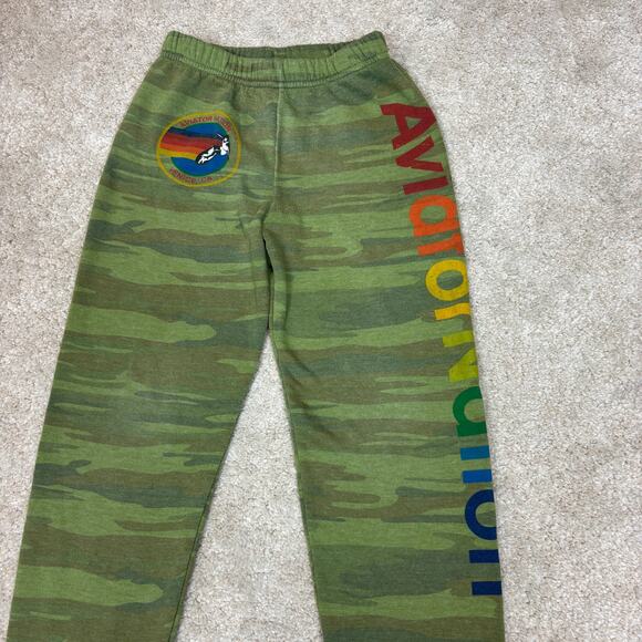 Aviator Nation Venice California Logo Camo Sweatpants Youth 10 - Picture 2 of 9